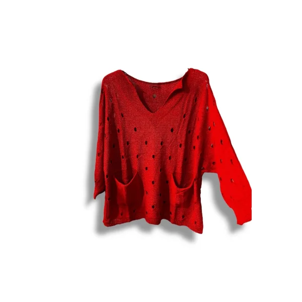 Kadın Merserize Oversize Triko Bluz – Standart Beden (38-48 Uyumlu) – Şık ve Rahat Yazlık Kazak