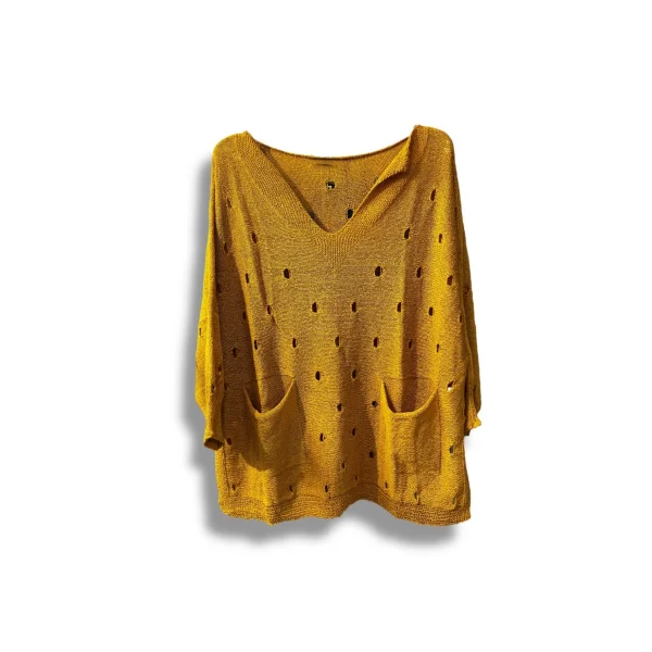 Kadın Merserize Oversize Triko Bluz – Standart Beden (38-48 Uyumlu) – Şık ve Rahat Yazlık Kazak