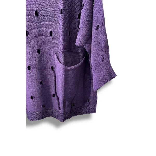 Kadın Merserize Oversize Triko Bluz – Standart Beden (38-48 Uyumlu) – Şık ve Rahat Yazlık Kazak