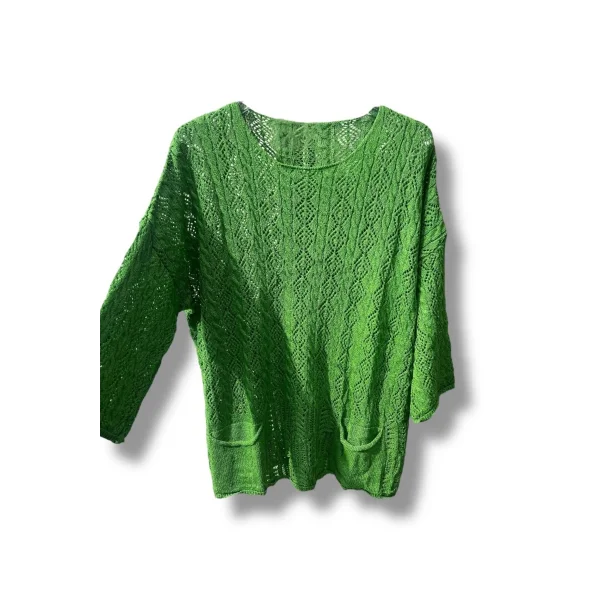 %100 Pamuk Merserize Triko Bluz – Standart Beden 38-48 Uyumlu, Cepli, Yumuşak Dokulu