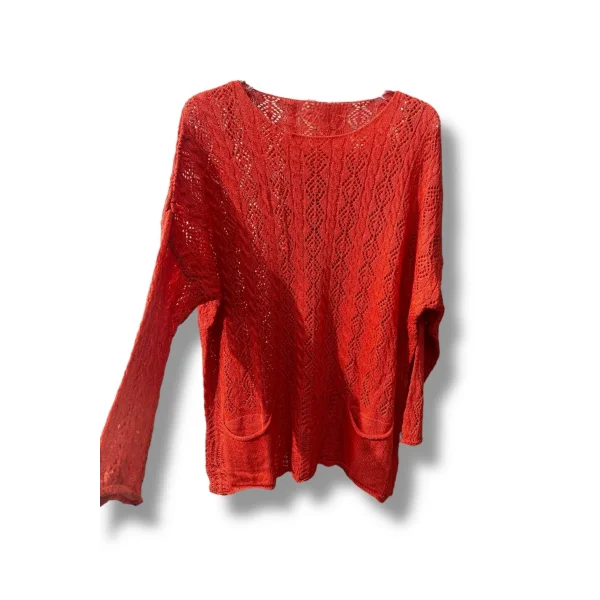 %100 Pamuk Merserize Triko Bluz – Standart Beden 38-48 Uyumlu, Cepli, Yumuşak Dokulu