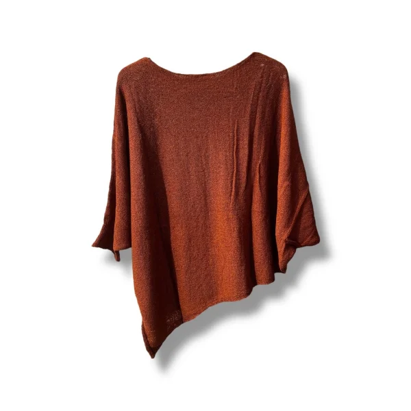 Oversize Cepli Merserize Bluz | 38-52 Beden Uyumlu Rahat Kalıp Triko