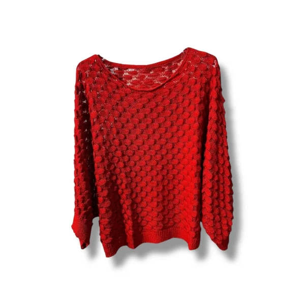 Kadın Merserize Triko Bluz Oversize Standart Beden 38-52 Uyumlu Salaş