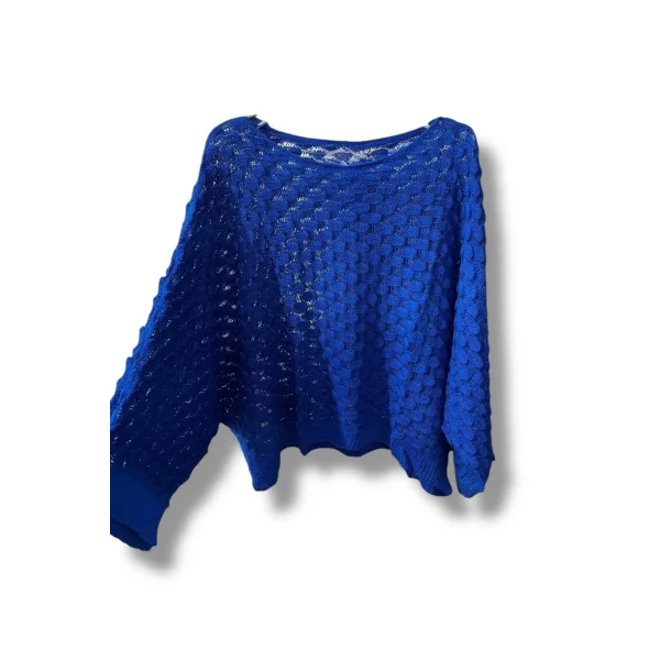 Kadın Merserize Triko Bluz Oversize Standart Beden 38-52 Uyumlu Salaş