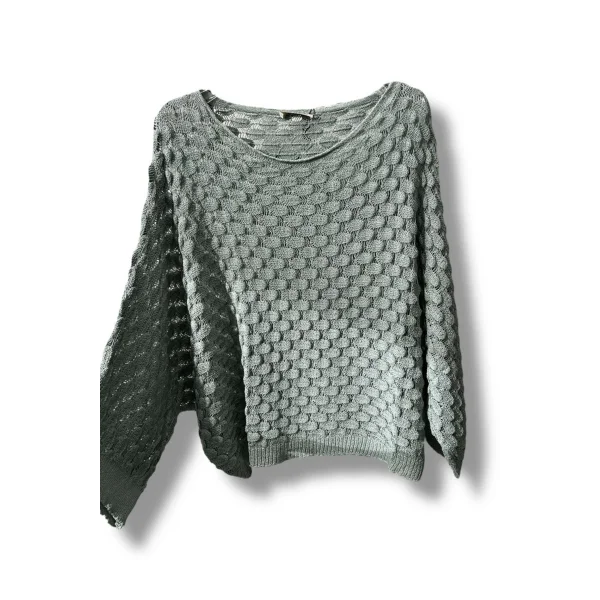 Kadın Merserize Triko Bluz Oversize Standart Beden 38-52 Uyumlu Salaş