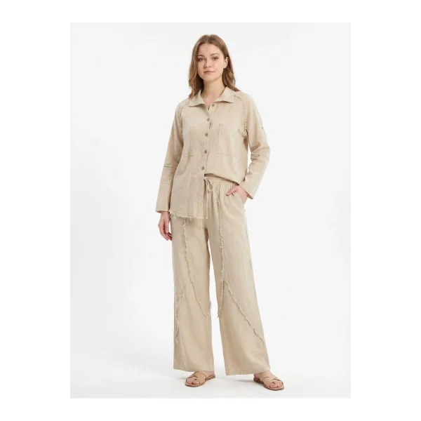 Oversize %100 Pamuk İkili Takım Salaş Kesim * Doğal Pamuklu Gömlek Pantolon Takım
