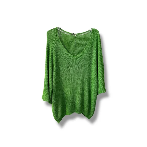 Duru Oversize Merserize Triko-yeşil