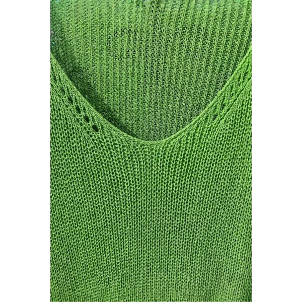 Duru Oversize Merserize Triko-yeşil