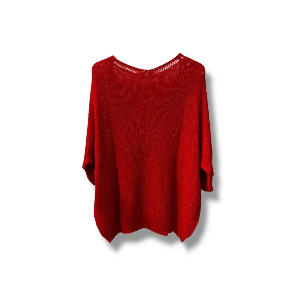 Duru Oversize Merserize Triko-kırmızı