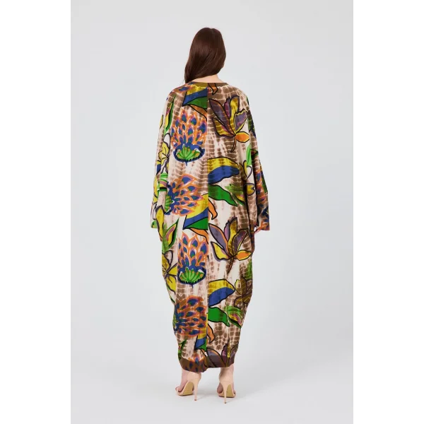 Keten kap desenli kaftan