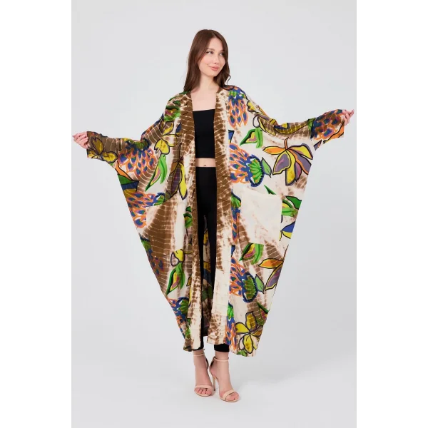 Keten kap desenli kaftan