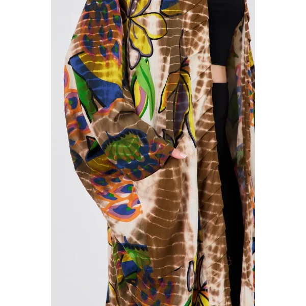 Keten kap desenli kaftan