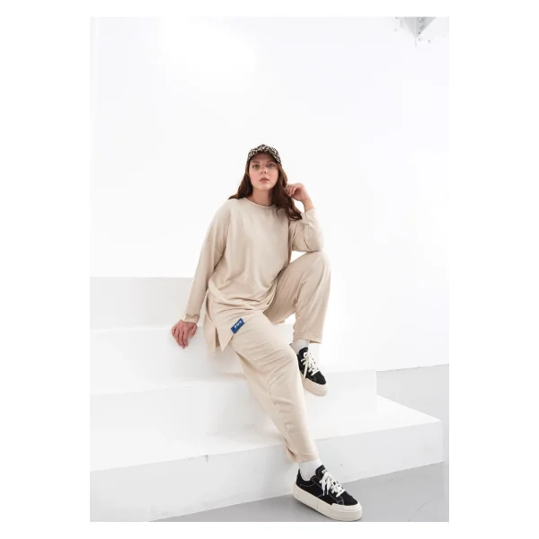 Oversize Kadın Eşofman Takımı - Basic Rahat Kesim (38-46 Beden Uyumlu)