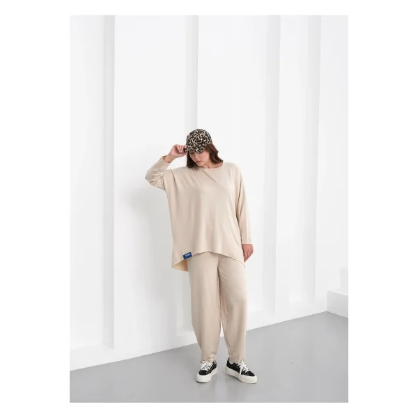Oversize Kadın Eşofman Takımı - Basic Rahat Kesim (38-46 Beden Uyumlu)