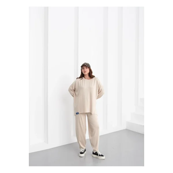 Oversize Kadın Eşofman Takımı - Basic Rahat Kesim (38-46 Beden Uyumlu)