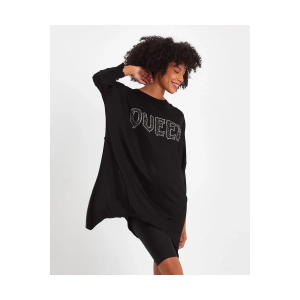 Queen Oversize viskon tunik elbise
