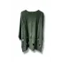 %100 Pamuk Triko Tunik Bluz– 38-52 Beden Uyumlu -Haki