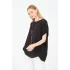 Kadın %100 Pamuklu T-Shirt (Kolye Hediyeli)-Siyah