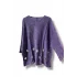 %100 Pamuk Triko Tunik Bluz– 38-52 Beden Uyumlu -Mor