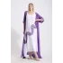 Süzeneli elbise ve hırka takım-mor