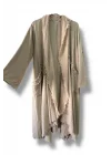 %100 pamuk garnili kaftan-Bej