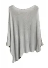 Merserize oversize asimetrik tek cepli triko