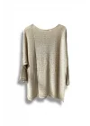 Merserize Triko Kadın Oversize Tunik - 38-52 Beden Uyumlu Standart Beden