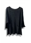 Merserize Triko Kadın Oversize Tunik - 38-52 Beden Uyumlu Standart Beden