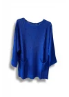 Merserize Triko Kadın Oversize Tunik - 38-52 Beden Uyumlu Standart Beden