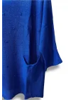 Merserize Triko Kadın Oversize Tunik - 38-52 Beden Uyumlu Standart Beden