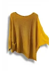Oversize Cepli Merserize Bluz | 38-52 Beden Uyumlu Rahat Kalıp Triko