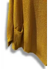 Oversize Cepli Merserize Bluz | 38-52 Beden Uyumlu Rahat Kalıp Triko
