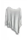 Oversize Cepli Merserize Bluz | 38-52 Beden Uyumlu Rahat Kalıp Triko