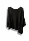 Oversize Cepli Merserize Bluz | 38-52 Beden Uyumlu Rahat Kalıp Triko