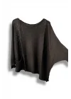 Oversize Cepli Merserize Bluz | 38-52 Beden Uyumlu Rahat Kalıp Triko