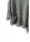 Oversize Cepli Merserize Bluz | 38-52 Beden Uyumlu Rahat Kalıp Triko