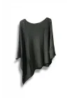 Oversize Cepli Merserize Bluz | 38-52 Beden Uyumlu Rahat Kalıp Triko