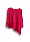 Oversize Cepli Merserize Bluz | 38-52 Beden Uyumlu Rahat Kalıp Triko