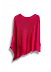 Oversize Cepli Merserize Bluz | 38-52 Beden Uyumlu Rahat Kalıp Triko