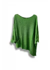 Oversize Cepli Merserize Bluz | 38-52 Beden Uyumlu Rahat Kalıp Triko