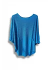 Oversize Cepli Merserize Bluz | 38-52 Beden Uyumlu Rahat Kalıp Triko