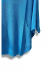 Oversize Cepli Merserize Bluz | 38-52 Beden Uyumlu Rahat Kalıp Triko