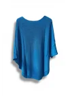 Oversize Cepli Merserize Bluz | 38-52 Beden Uyumlu Rahat Kalıp Triko