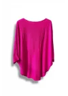 Merserize Triko Oversize Bluz - 38-52 Beden Uyumlu - Salaş Kazak