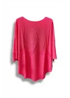 Merserize Triko Oversize Bluz - 38-52 Beden Uyumlu - Salaş Kazak