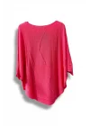 Merserize Triko Oversize Bluz - 38-52 Beden Uyumlu - Salaş Kazak
