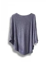 Merserize Triko Oversize Bluz - 38-52 Beden Uyumlu - Salaş Kazak
