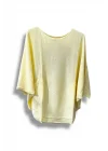 Merserize Triko Oversize Bluz - 38-52 Beden Uyumlu - Salaş Kazak