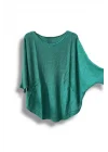 Merserize Triko Oversize Bluz - 38-52 Beden Uyumlu - Salaş Kazak