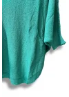Merserize Triko Oversize Bluz - 38-52 Beden Uyumlu - Salaş Kazak